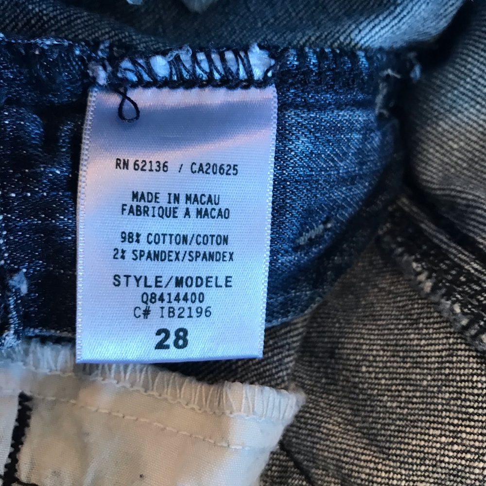 Guess Jeans Button Back Pocket Size 28 - Picture 4 of 7